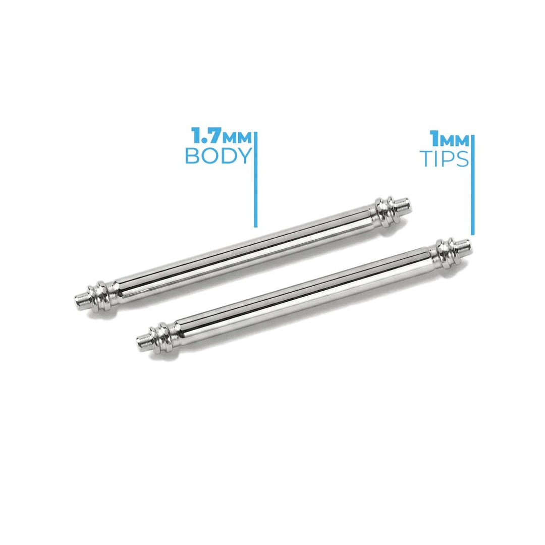 Skinny Fat Spring Bars (Pair) - BluShark Straps