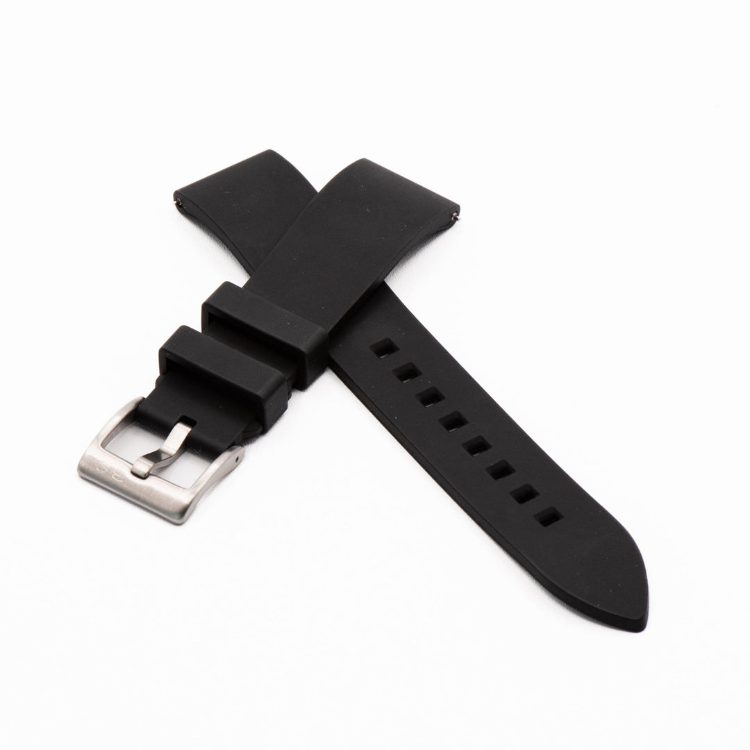 Smooth Rubber - Black - BluShark Straps