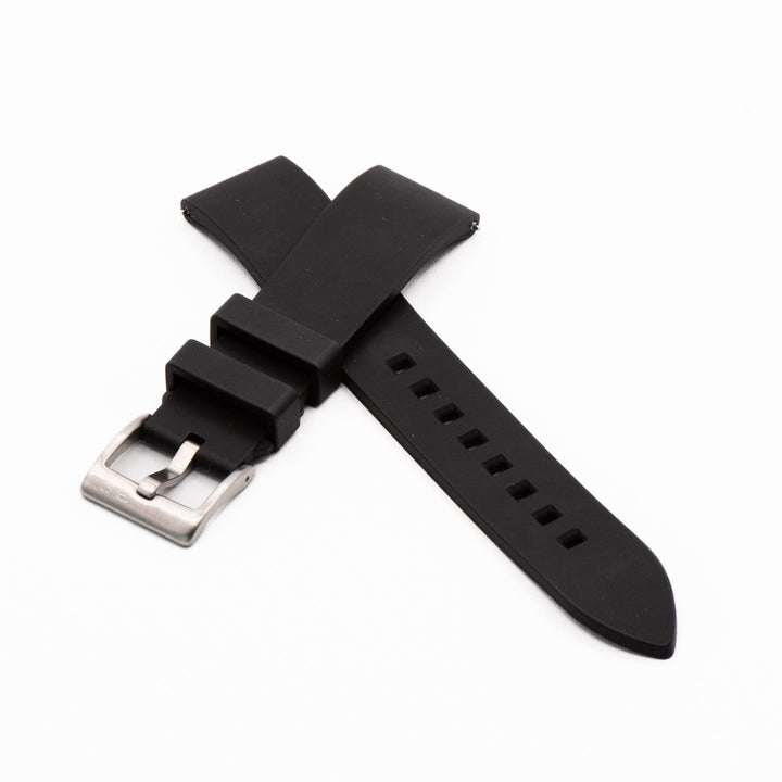 Smooth Rubber - Black - BluShark Straps