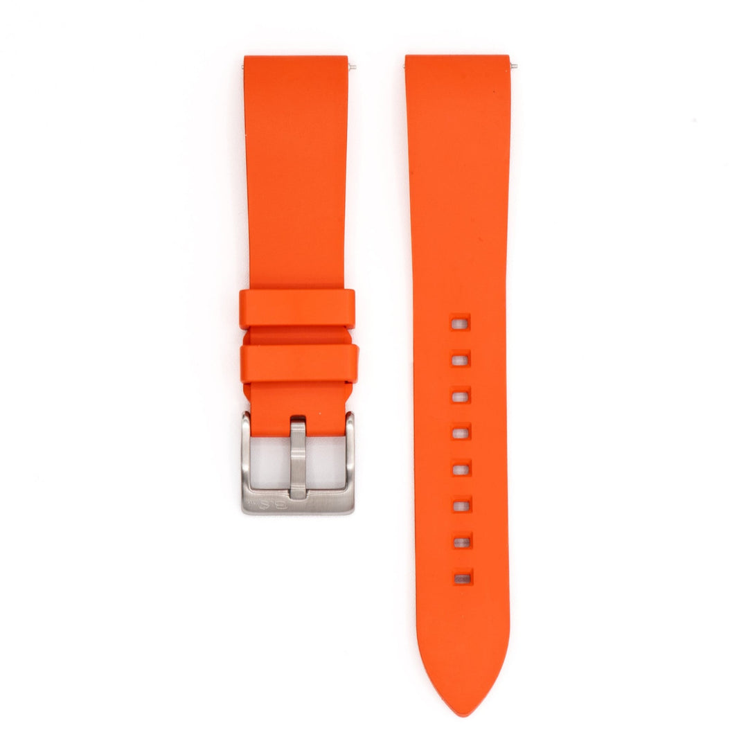 Smooth Rubber - Orange - BluShark Straps