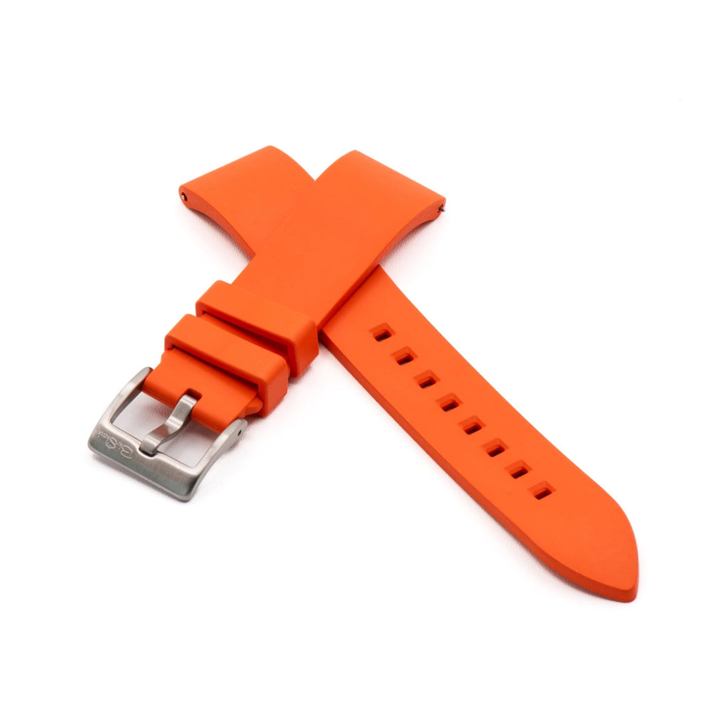 Smooth Rubber - Orange - BluShark Straps