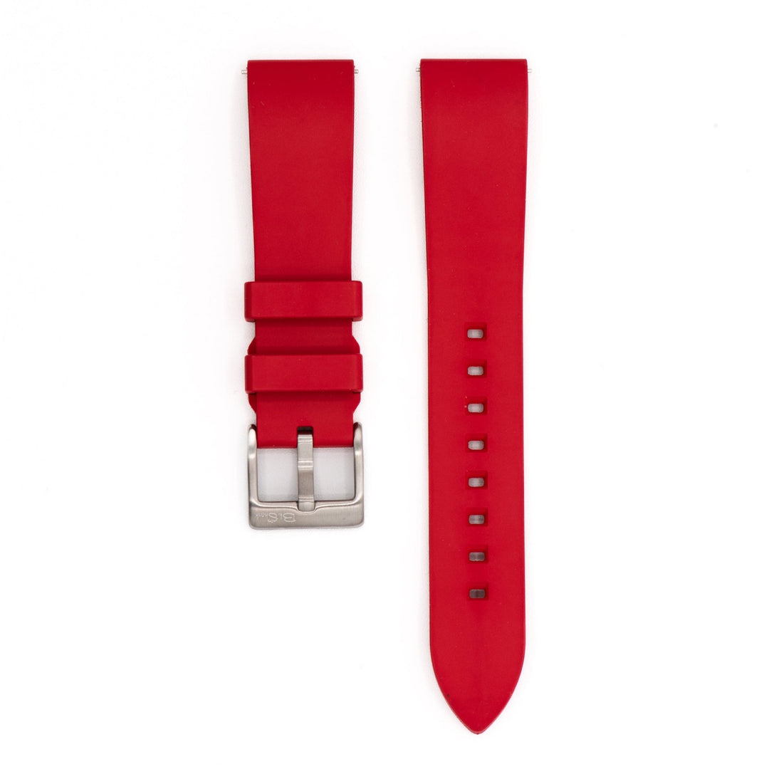 Smooth Rubber - Red - BluShark Straps