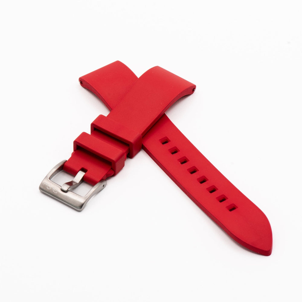 Smooth Rubber - Red - BluShark Straps