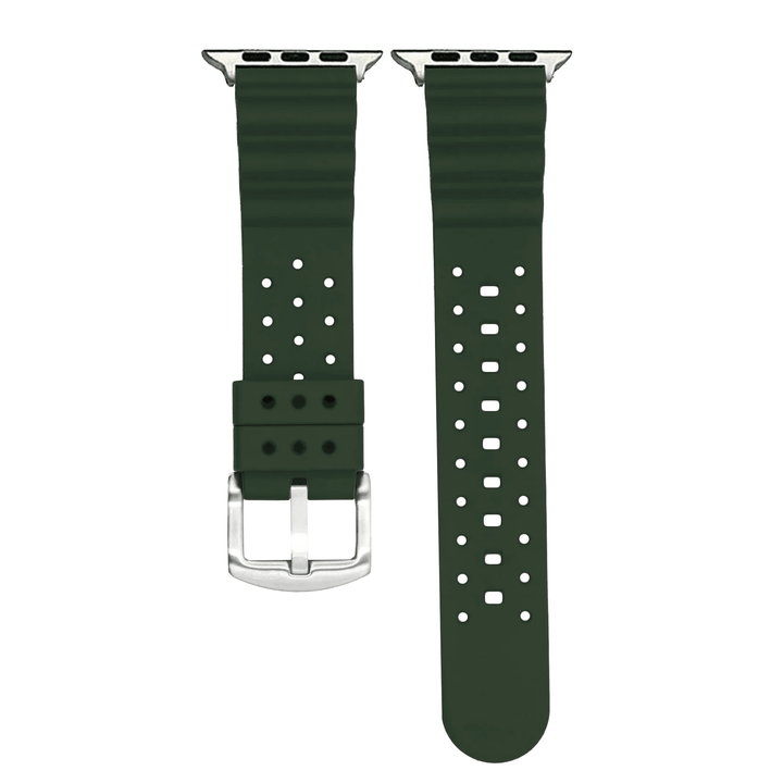 Sport Rubber Band – For Apple Watch - Green - BluShark Straps