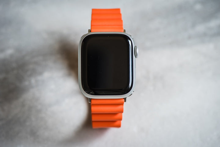 Sport Rubber Band – For Apple Watch - Orange - BluShark Straps