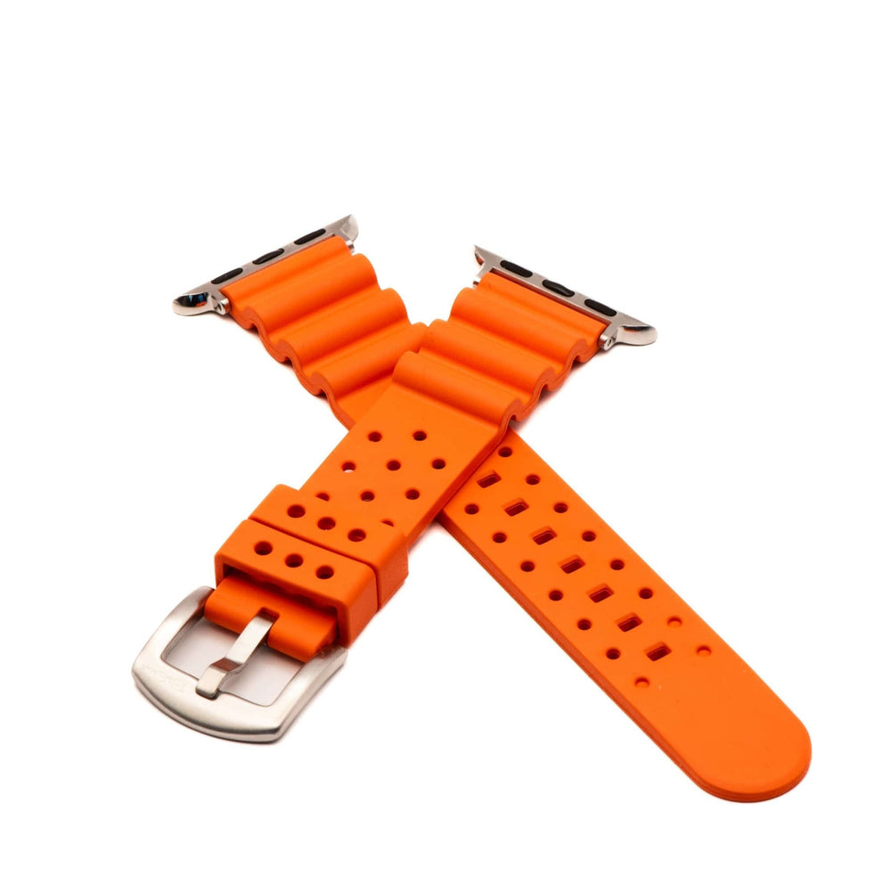 Sport Rubber Band – For Apple Watch - Orange - BluShark Straps