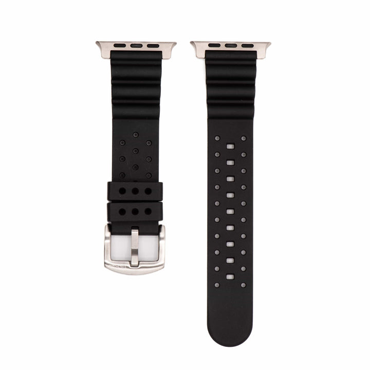 Sport Rubber Band - For Apple Watch ULTRA - Black - BluShark Straps