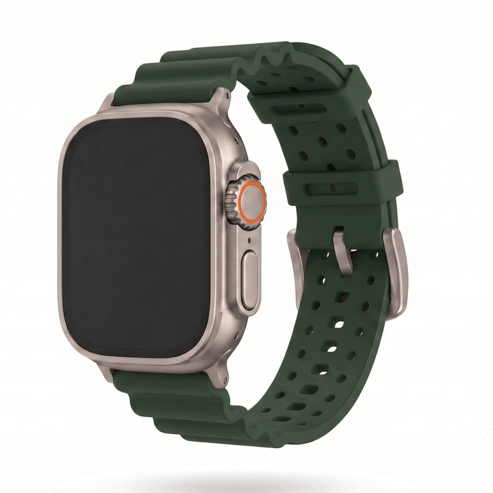Sport Rubber Band - For Apple Watch ULTRA - Green - BluShark Straps