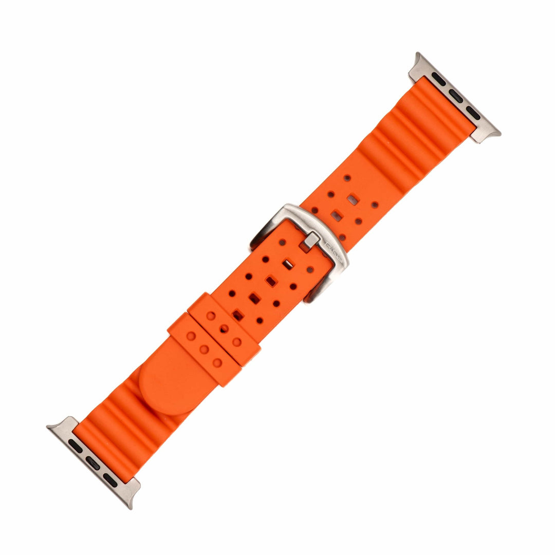 Sport Rubber Band - For Apple Watch ULTRA - Orange - BluShark Straps