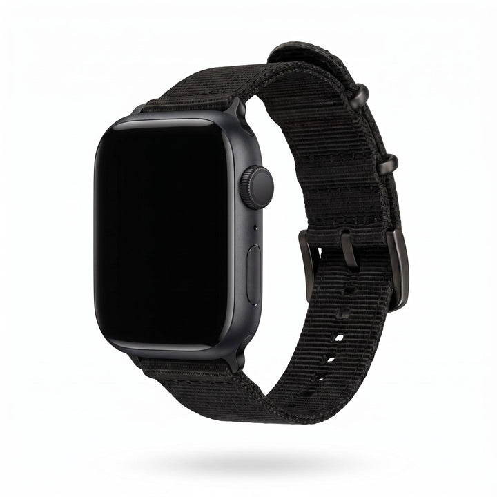 The O2 Band - For Apple Watch - Black - BluShark Straps