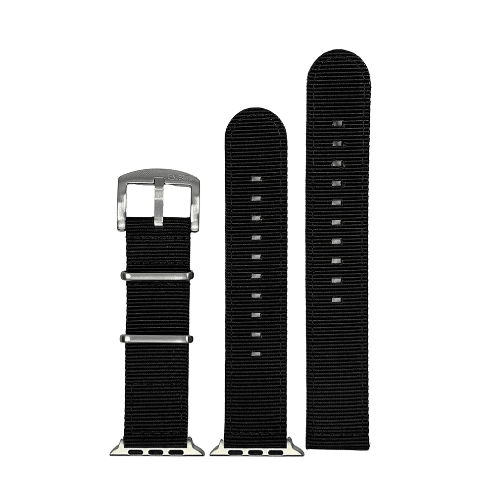 The O2 Band - For Apple Watch - Black - BluShark Straps