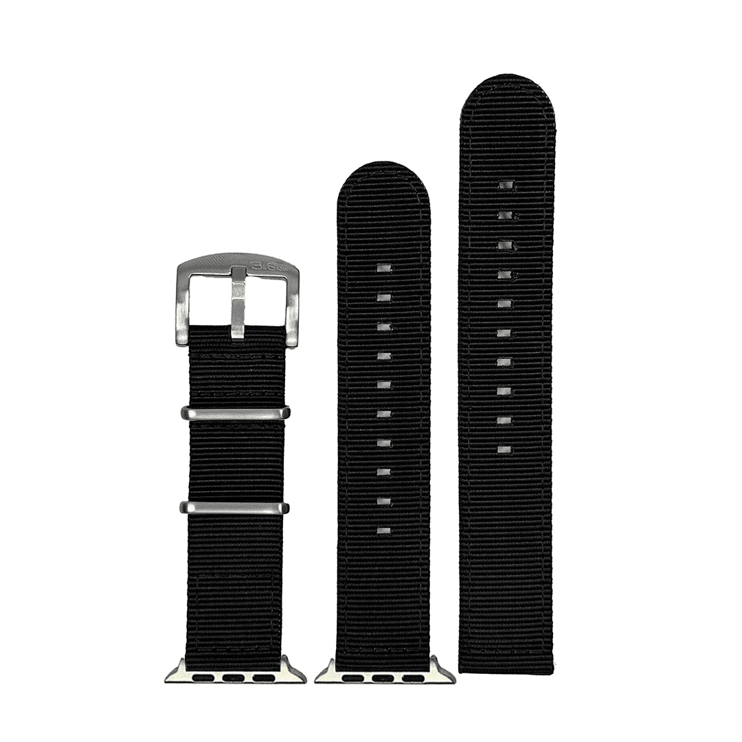 The O2 Band - For Apple Watch - Black - BluShark Straps
