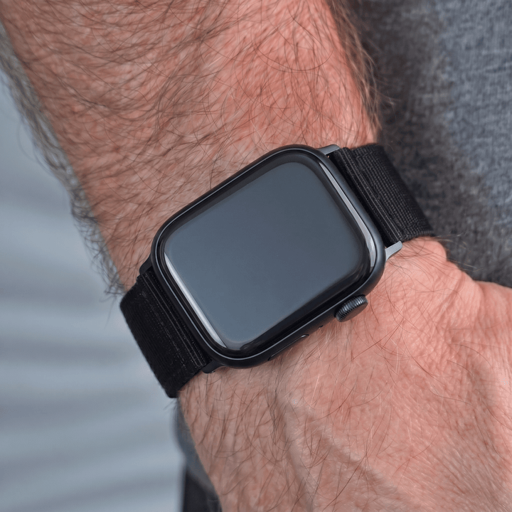 The O2 Band - For Apple Watch - Black - BluShark Straps