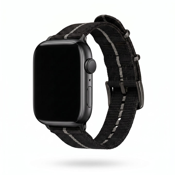 The O2 Band - For Apple Watch - Black Ash - BluShark Straps