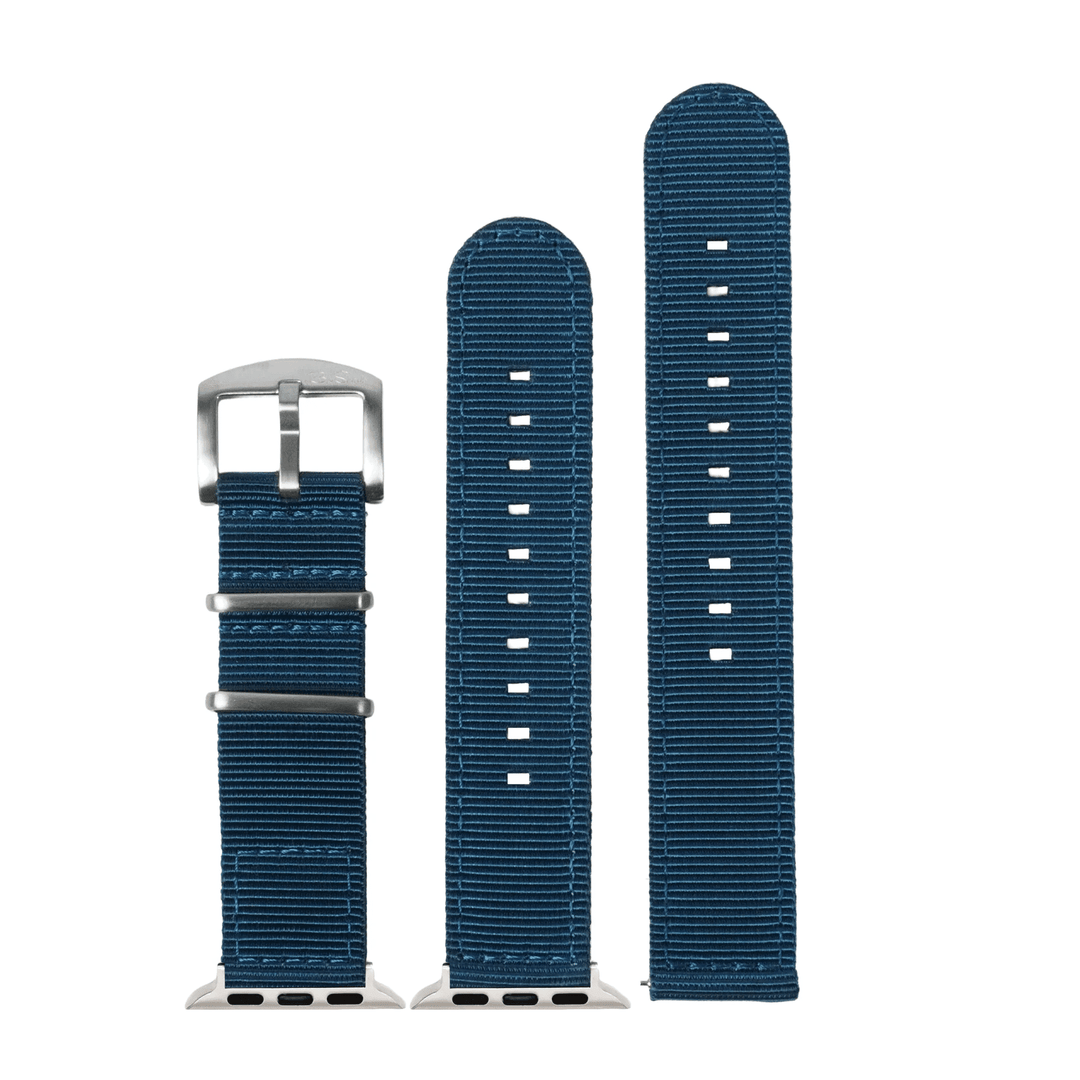 The O2 Band - For Apple Watch - Blu Steel - BluShark Straps