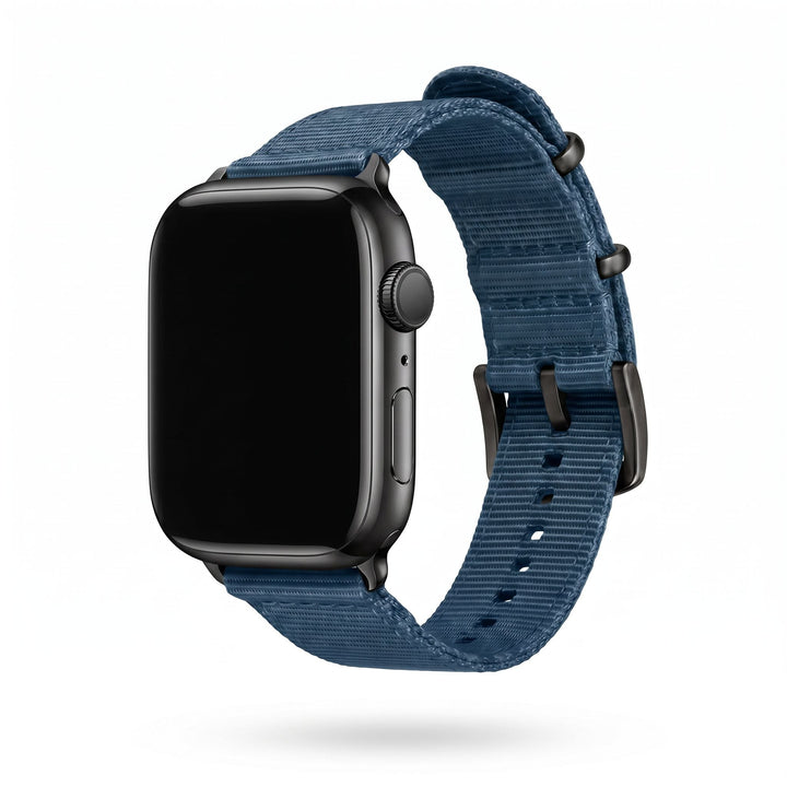 The O2 Band - For Apple Watch - Blu Steel - BluShark Straps