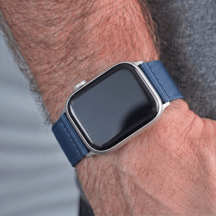 The O2 Band - For Apple Watch - Blu Steel - BluShark Straps