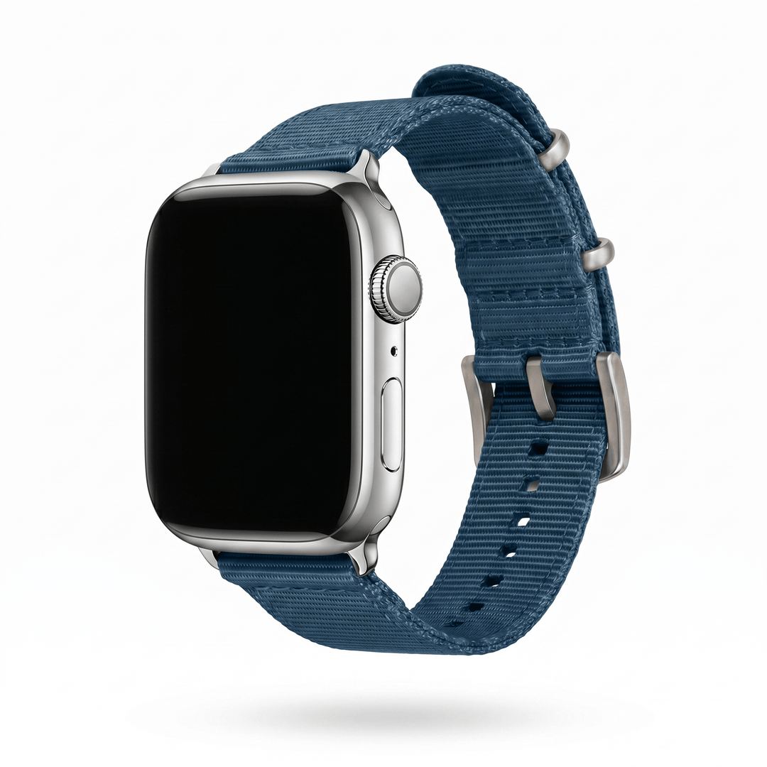 The O2 Band - For Apple Watch - Blu Steel - BluShark Straps