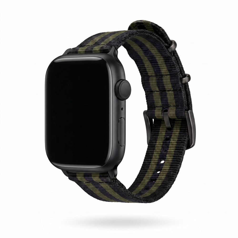 The O2 Band - For Apple Watch - Bond Olive - BluShark Straps
