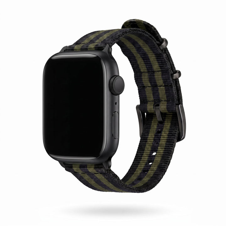 The O2 Band - For Apple Watch - Bond Olive - BluShark Straps