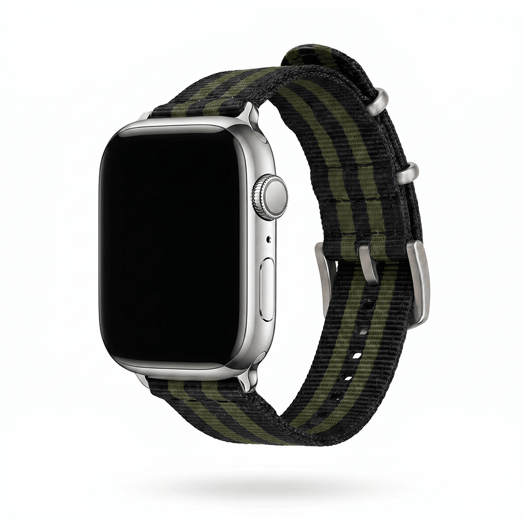 The O2 Band - For Apple Watch - Bond Olive - BluShark Straps