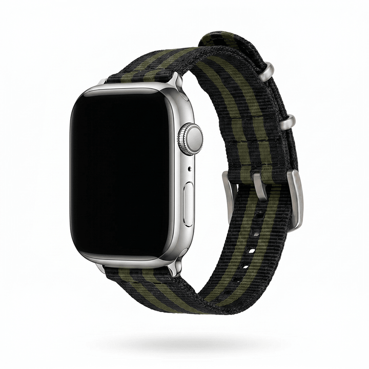The O2 Band - For Apple Watch - Bond Olive - BluShark Straps