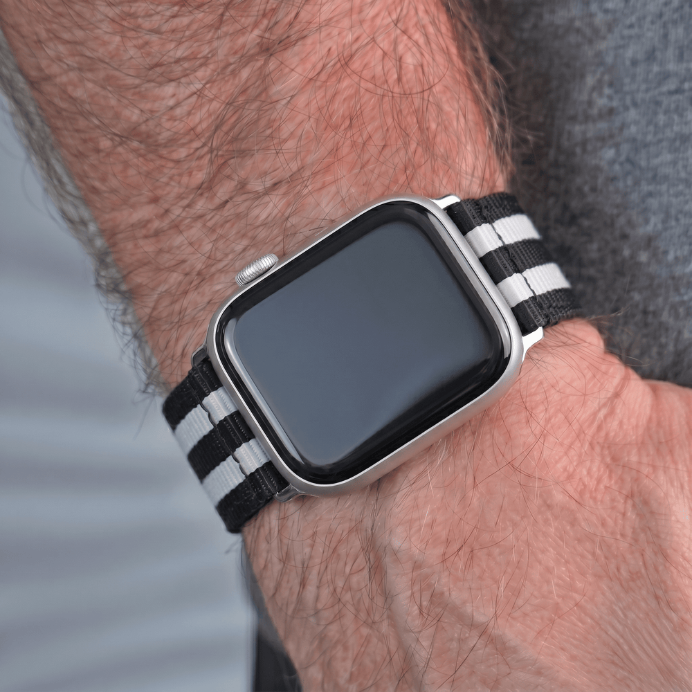 The O2 Band - For Apple Watch - Bond Tuxedo - BluShark Straps