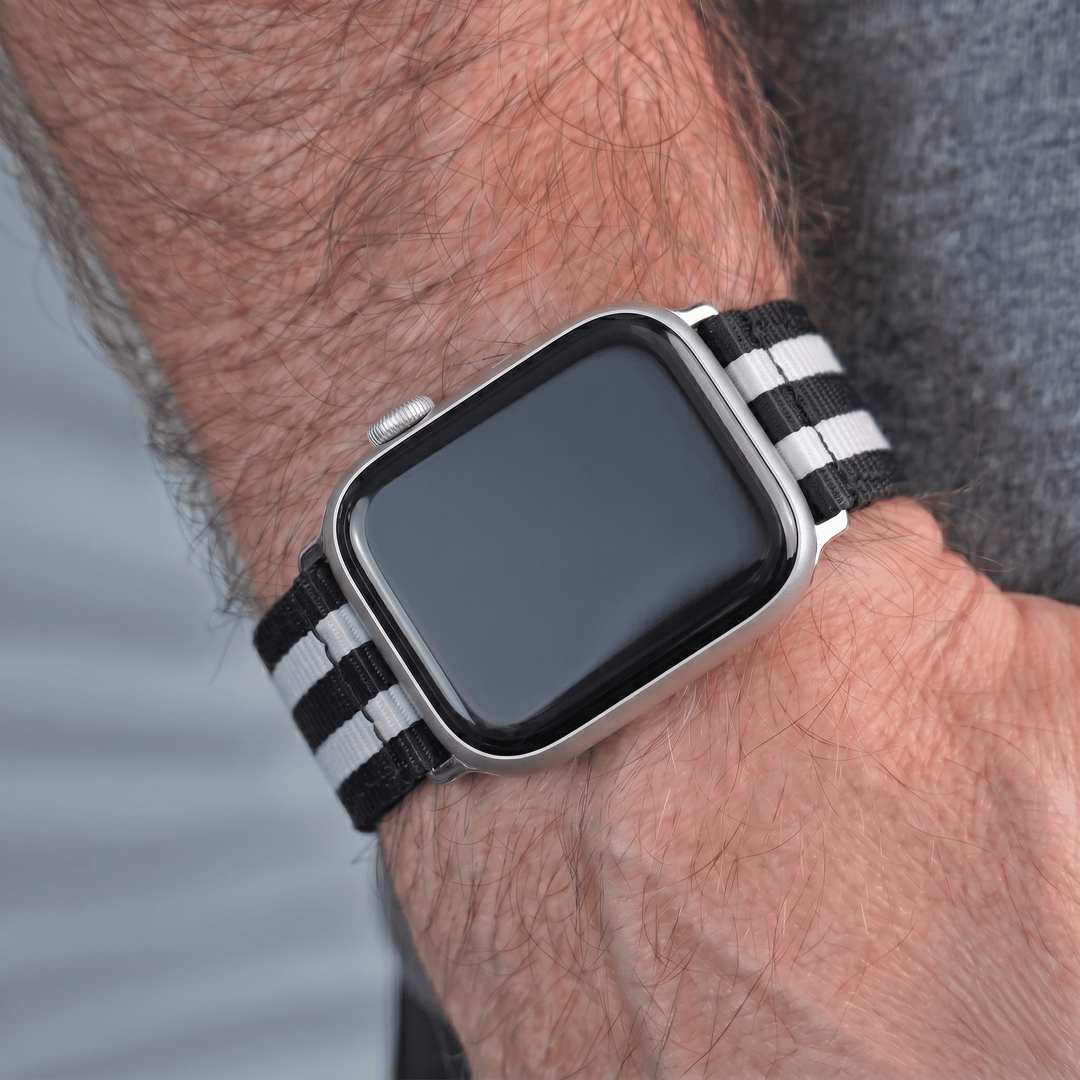 The O2 Band - For Apple Watch - Bond Tuxedo - BluShark Straps