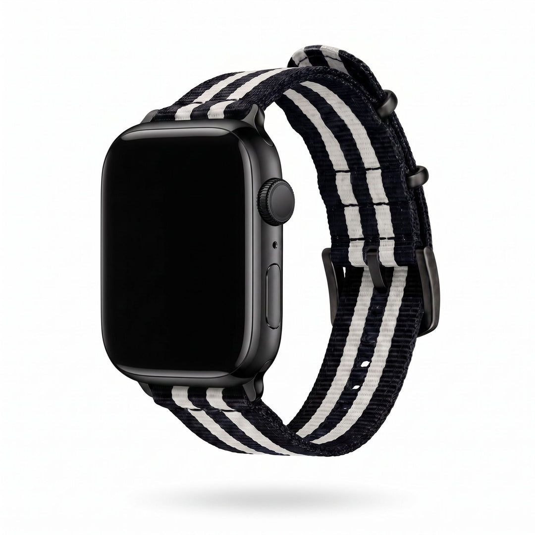 The O2 Band - For Apple Watch - Bond Tuxedo - BluShark Straps