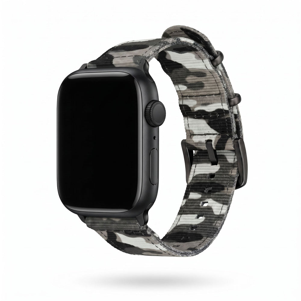 The O2 Band - For Apple Watch - Camo Arctic - BluShark Straps