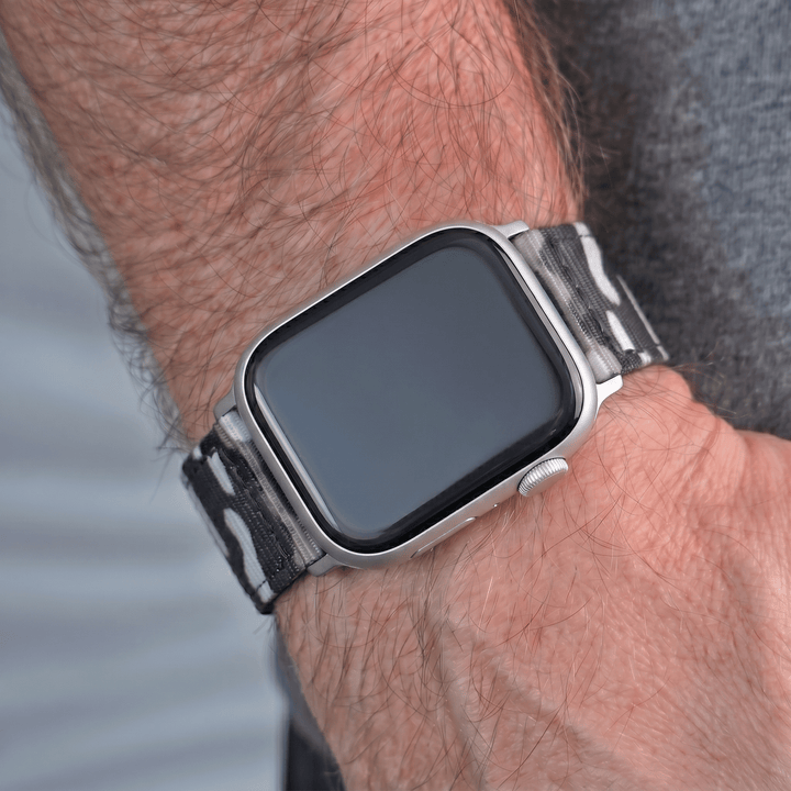 The O2 Band - For Apple Watch - Camo Arctic - BluShark Straps