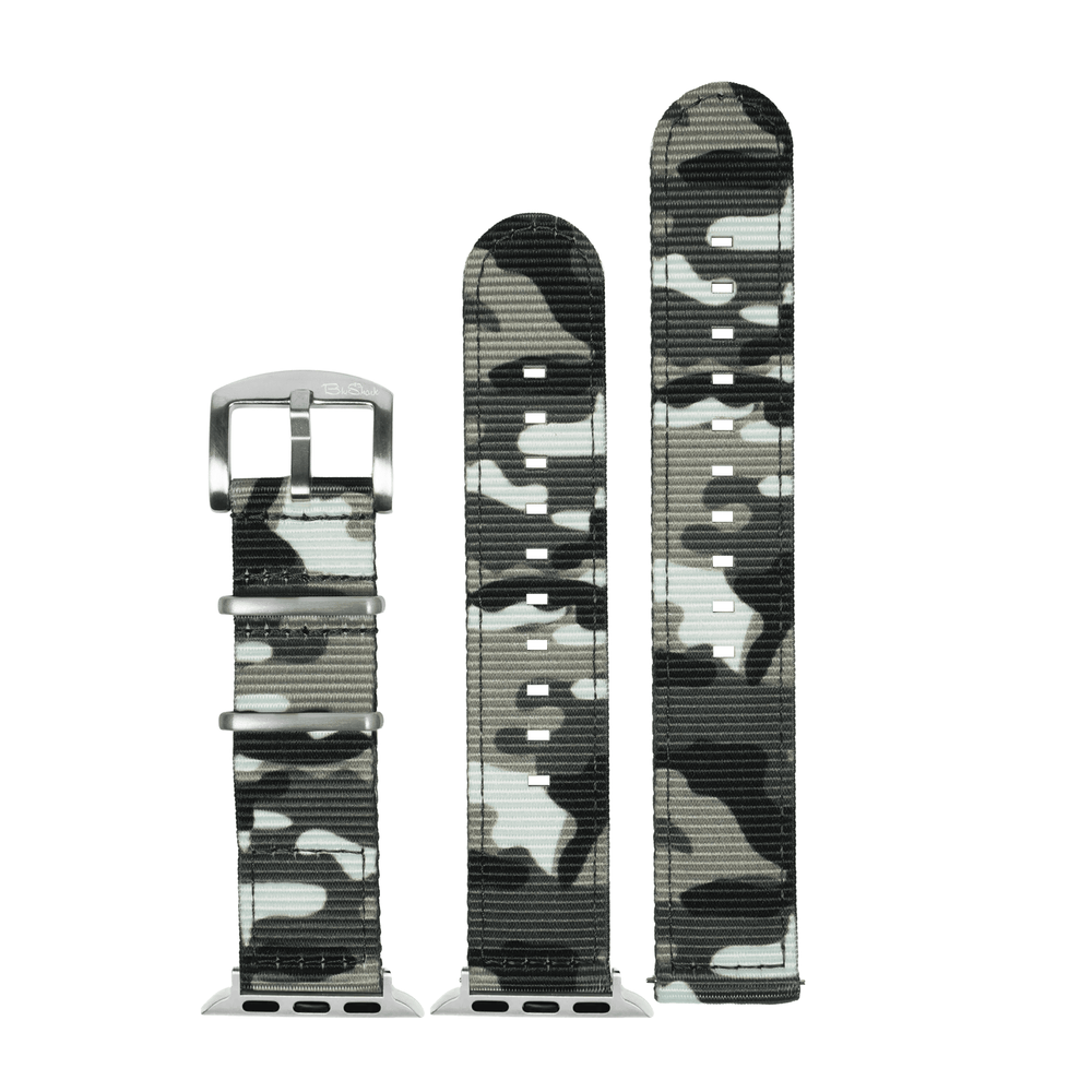 The O2 Band - For Apple Watch - Camo Arctic - BluShark Straps