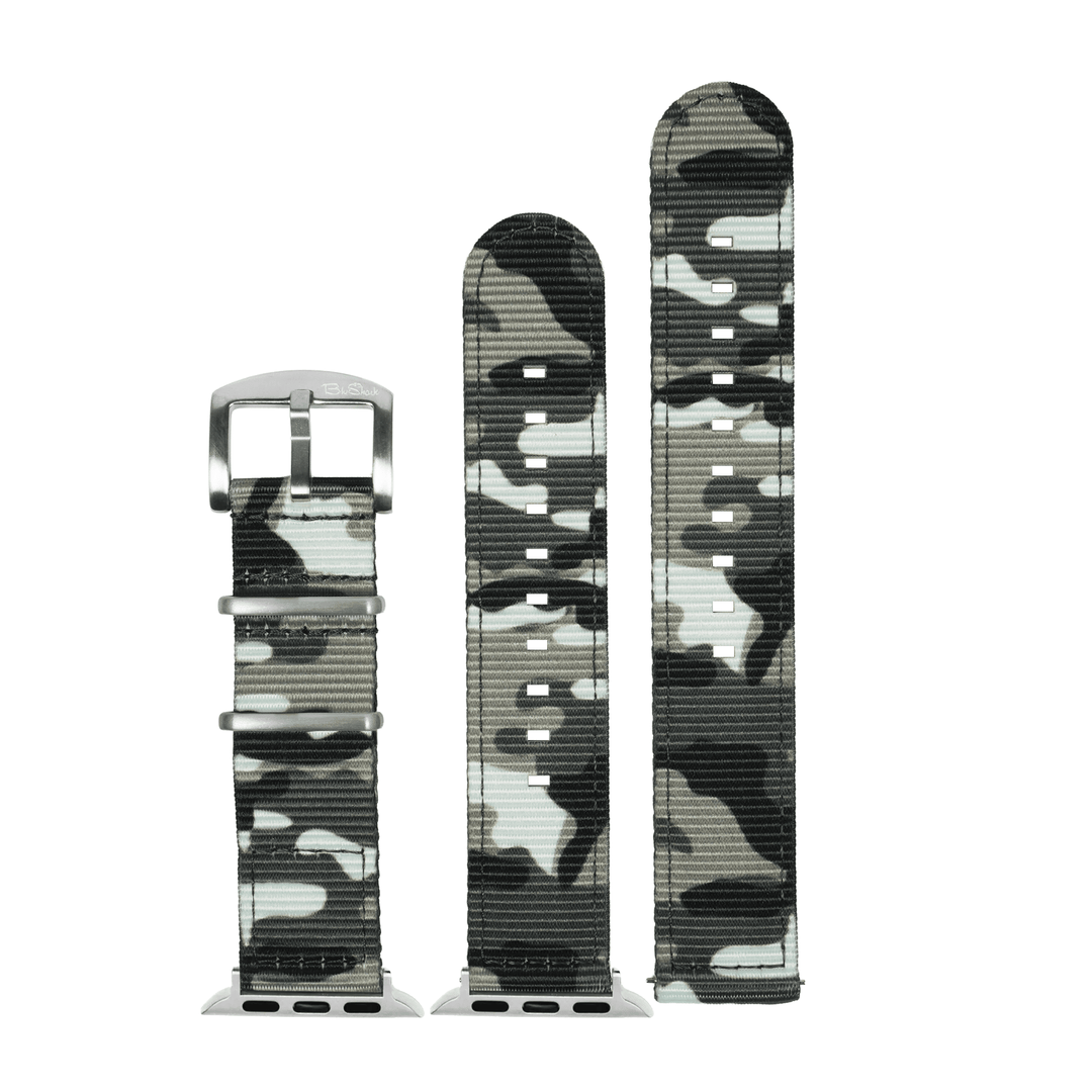 The O2 Band - For Apple Watch - Camo Arctic - BluShark Straps