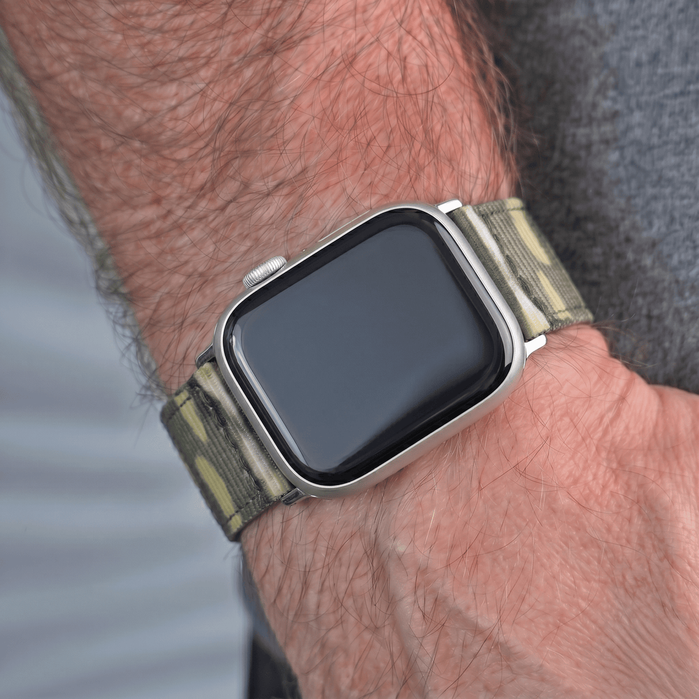 The O2 Band - For Apple Watch - Camo Grassland - BluShark Straps