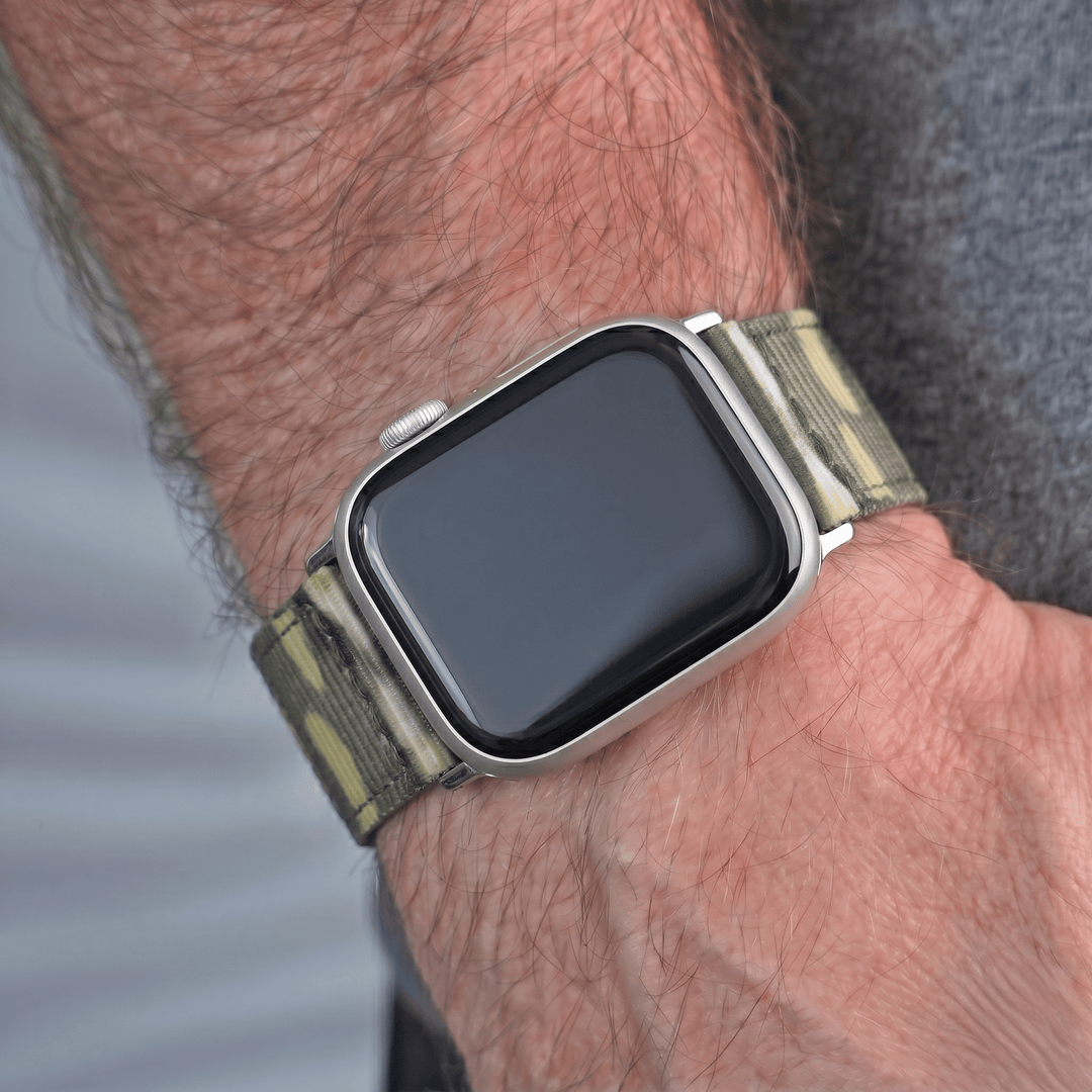 The O2 Band - For Apple Watch - Camo Grassland - BluShark Straps