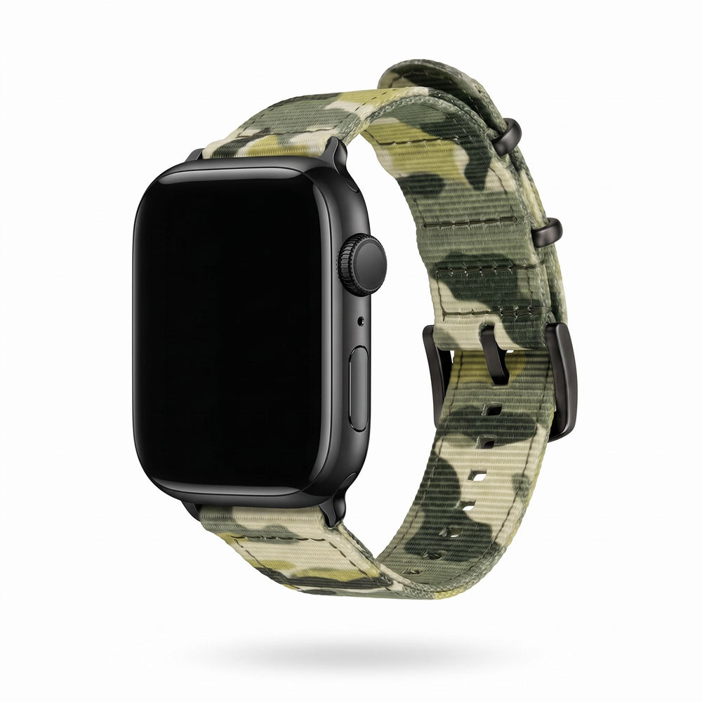 The O2 Band - For Apple Watch - Camo Grassland - BluShark Straps