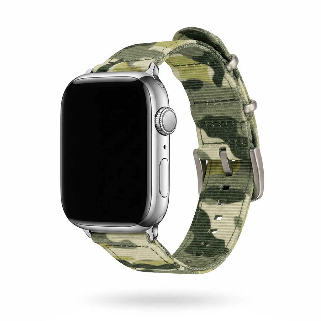 The O2 Band - For Apple Watch - Camo Grassland - BluShark Straps