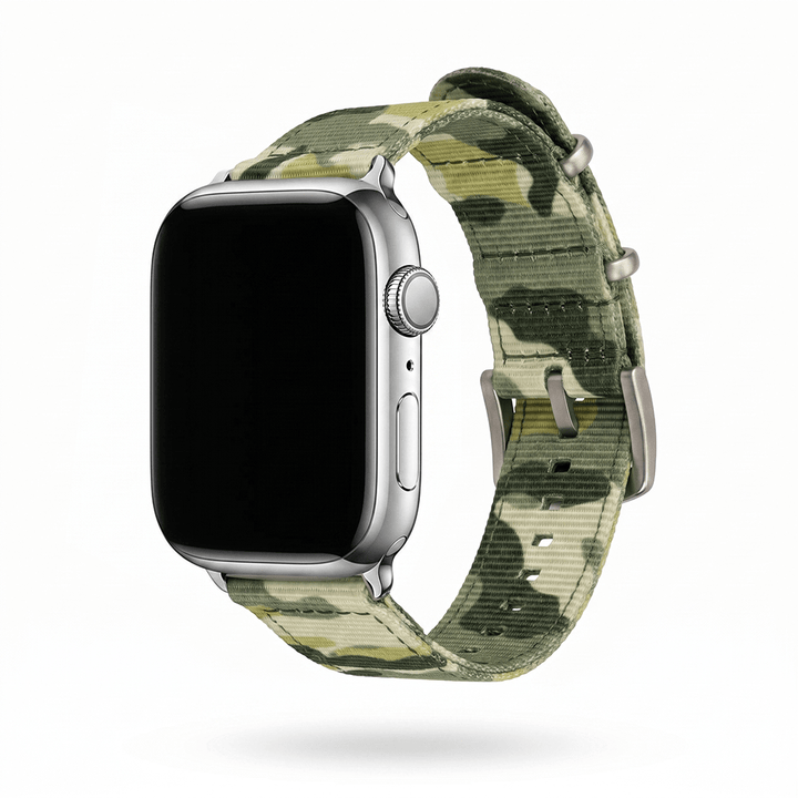 The O2 Band - For Apple Watch - Camo Grassland - BluShark Straps