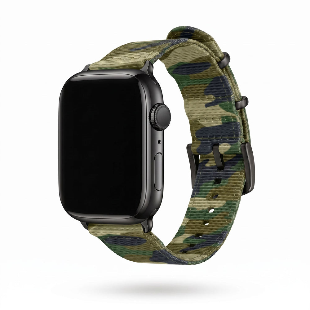 The O2 Band - For Apple Watch - Camo Jungle - BluShark Straps