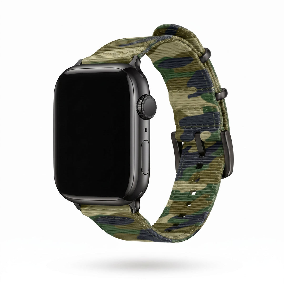 The O2 Band - For Apple Watch - Camo Jungle - BluShark Straps