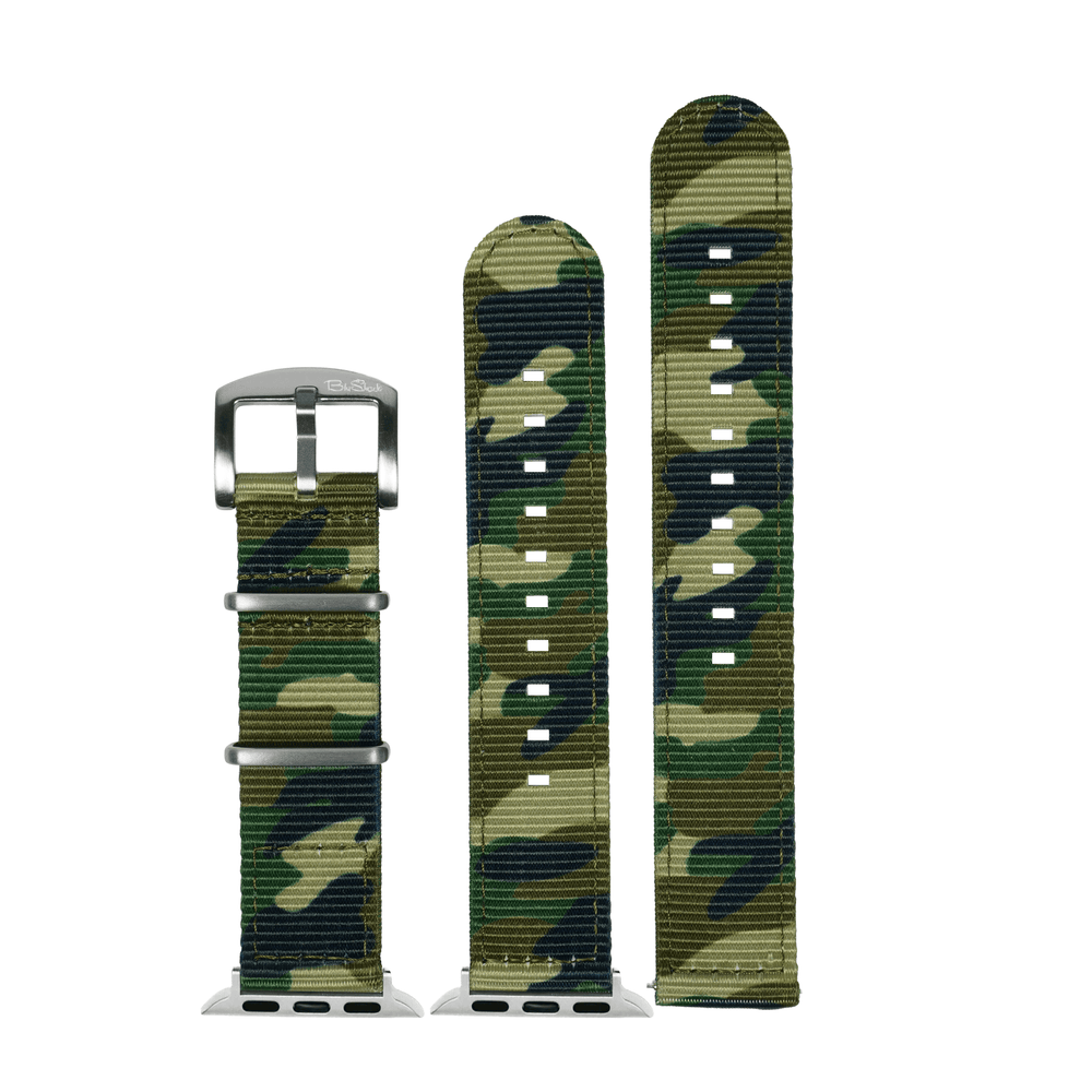 The O2 Band - For Apple Watch - Camo Jungle - BluShark Straps
