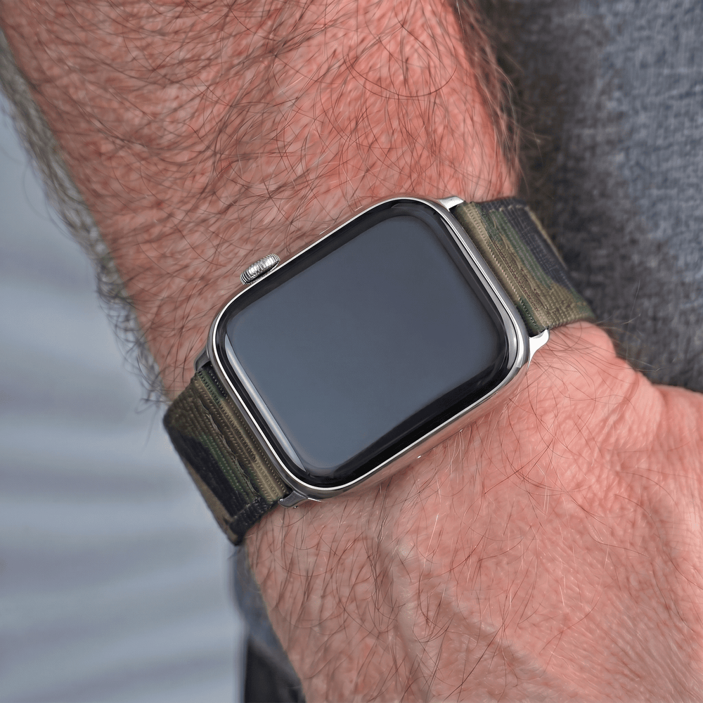 The O2 Band - For Apple Watch - Camo Jungle - BluShark Straps