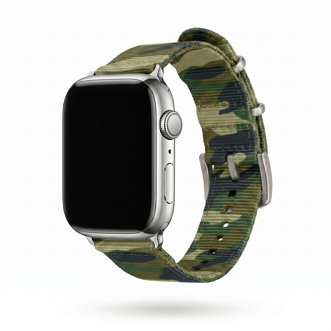 The O2 Band - For Apple Watch - Camo Jungle - BluShark Straps