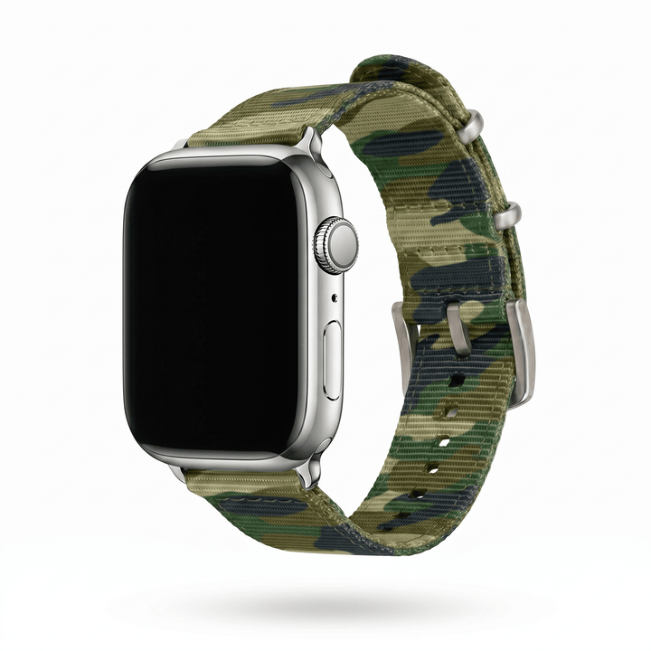 The O2 Band - For Apple Watch - Camo Jungle - BluShark Straps