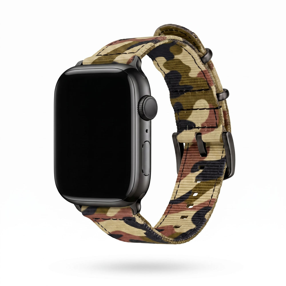 The O2 Band - For Apple Watch - Camo Woodland - BluShark Straps