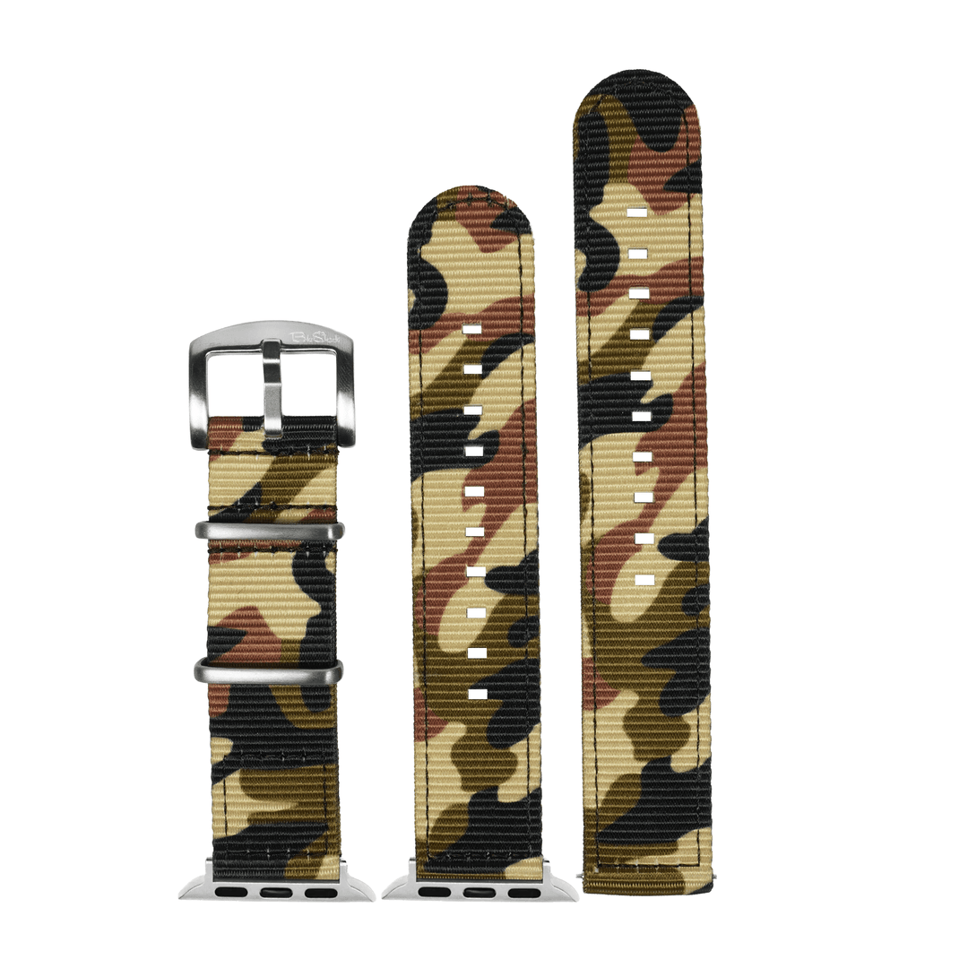 The O2 Band - For Apple Watch - Camo Woodland - BluShark Straps