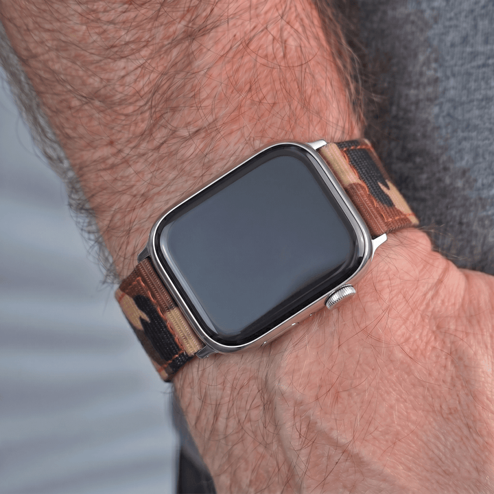 The O2 Band - For Apple Watch - Camo Woodland Hunter - BluShark Straps