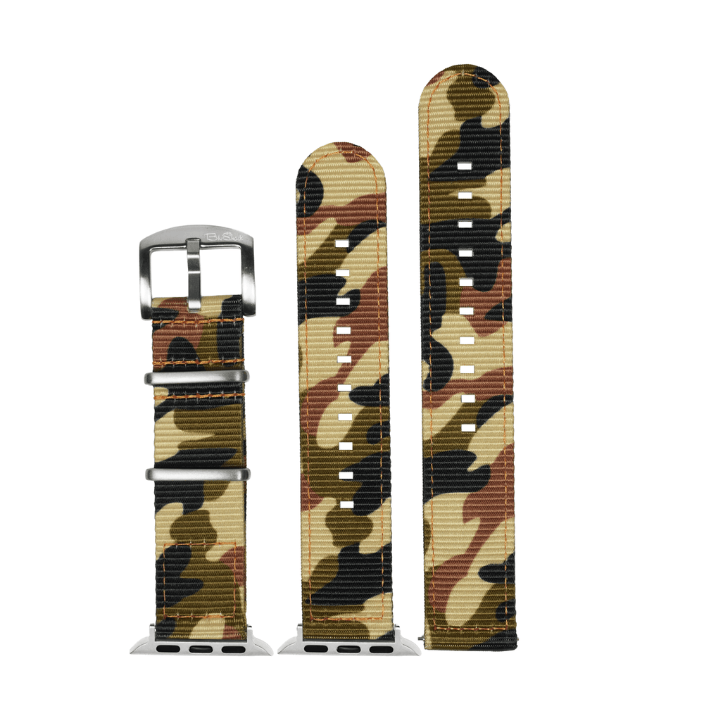The O2 Band - For Apple Watch - Camo Woodland Hunter - BluShark Straps