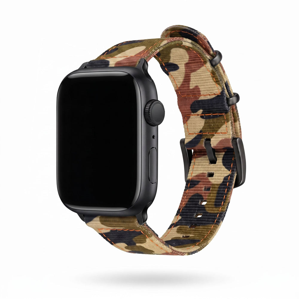 The O2 Band - For Apple Watch - Camo Woodland Hunter - BluShark Straps