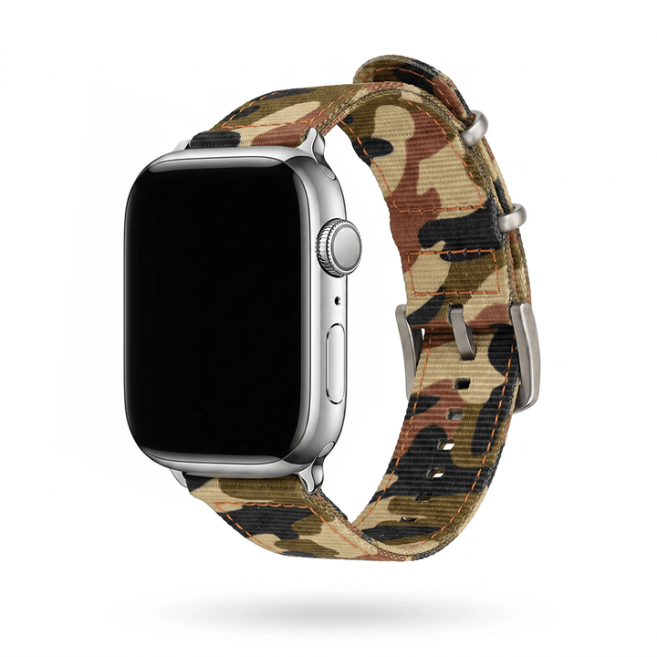 The O2 Band - For Apple Watch - Camo Woodland Hunter - BluShark Straps